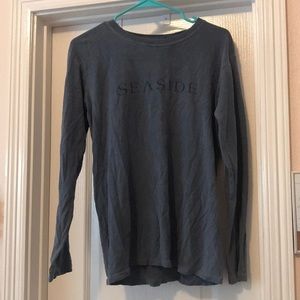 Seaside Navy long sleeve shirt